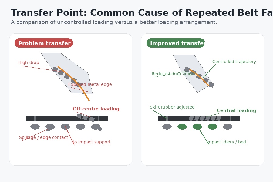 The transfer point is often the first place to improve