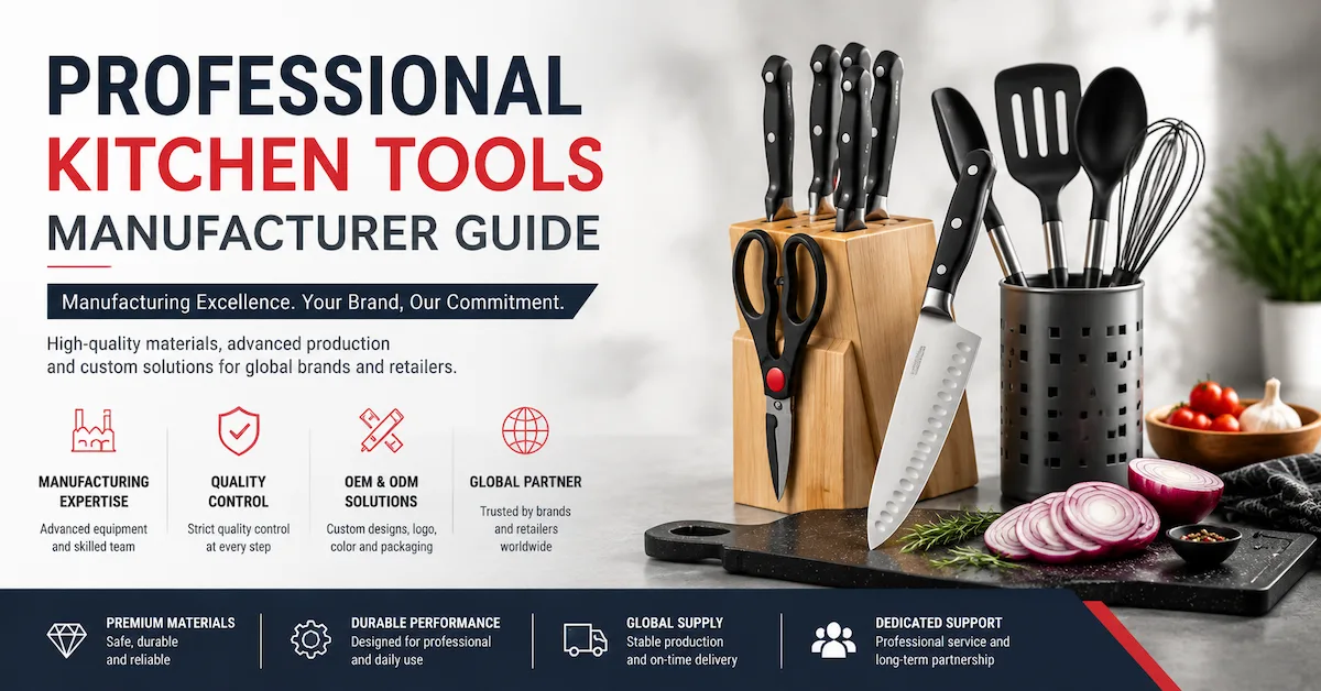Cómo elegir un fabricante profesional de utensilios de cocina para marcas y minoristas globales