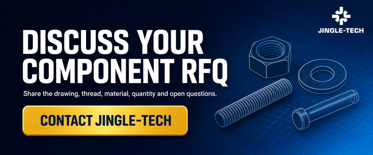 Contact JINGLE-TECH to discuss a nuts, washers, threaded rods, and pins RFQ