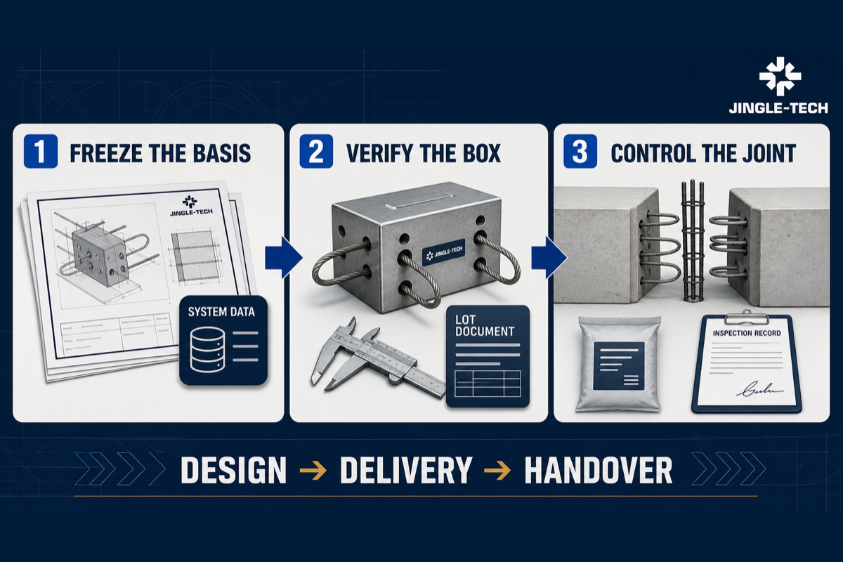 Wire loop box procurement verification workflow from design basis to handover