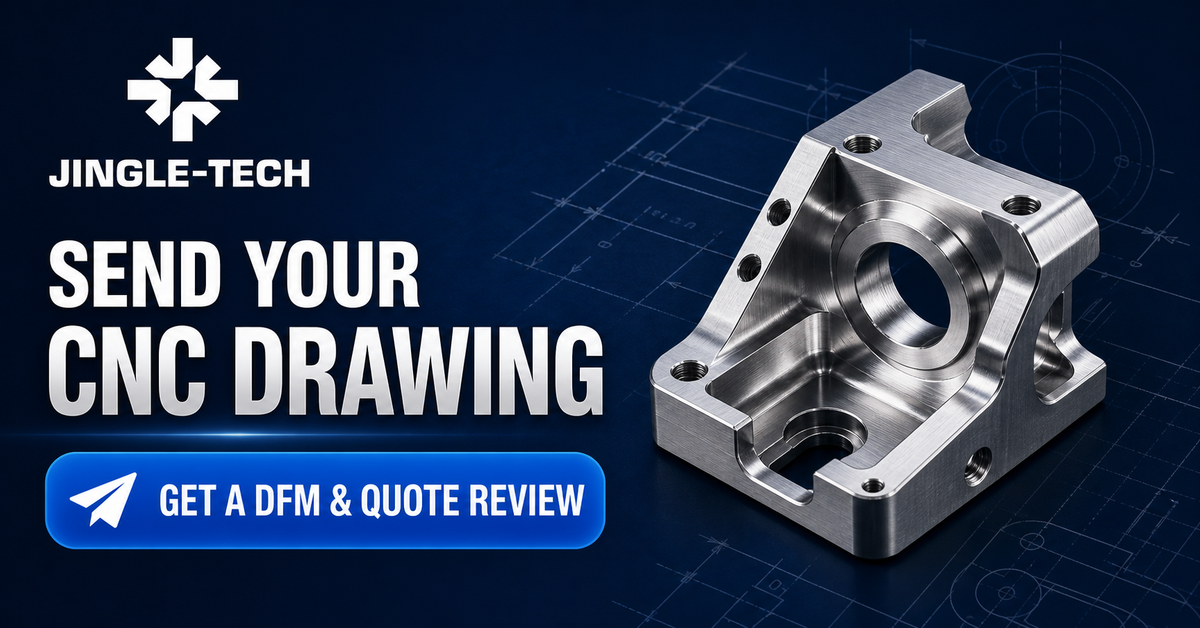 Contact JINGLE-TECH for a controlled CNC machining RFQ and quote review