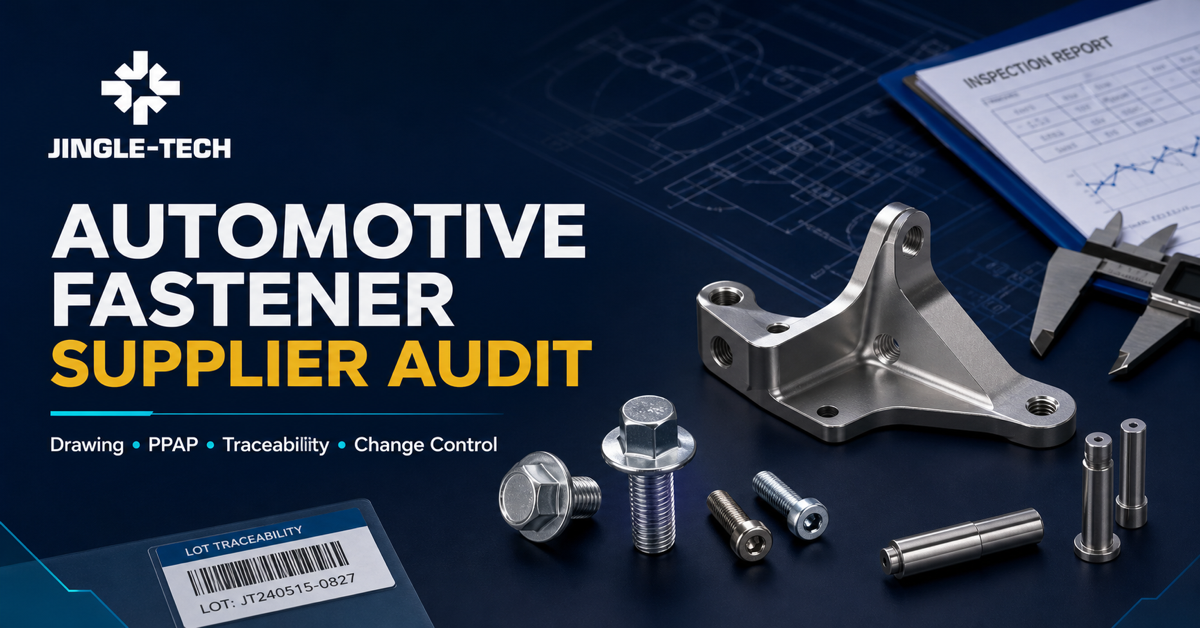 Automotive Fasteners Supplier Qualification: APQP, PPAP and CNC Part Evidence
