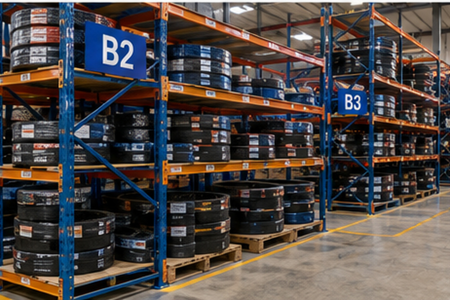 Industrial warehouse inventory planning for timing belt distributors
