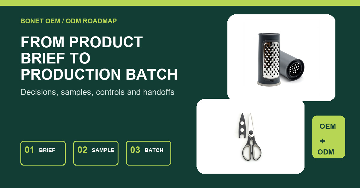 Fabrication OEM d'articles de cuisine en Chine : de la définition du produit à la commande récurrente