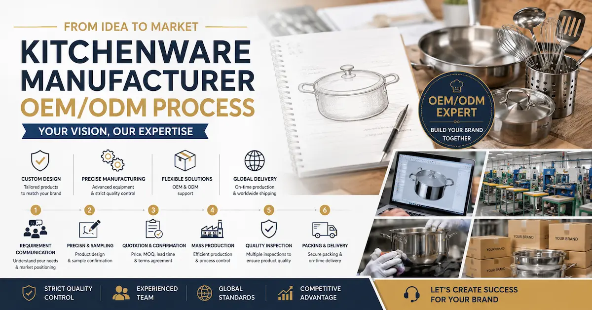 Fabricant d'articles de cuisine OEM/ODM : De la description du produit à la production en série
