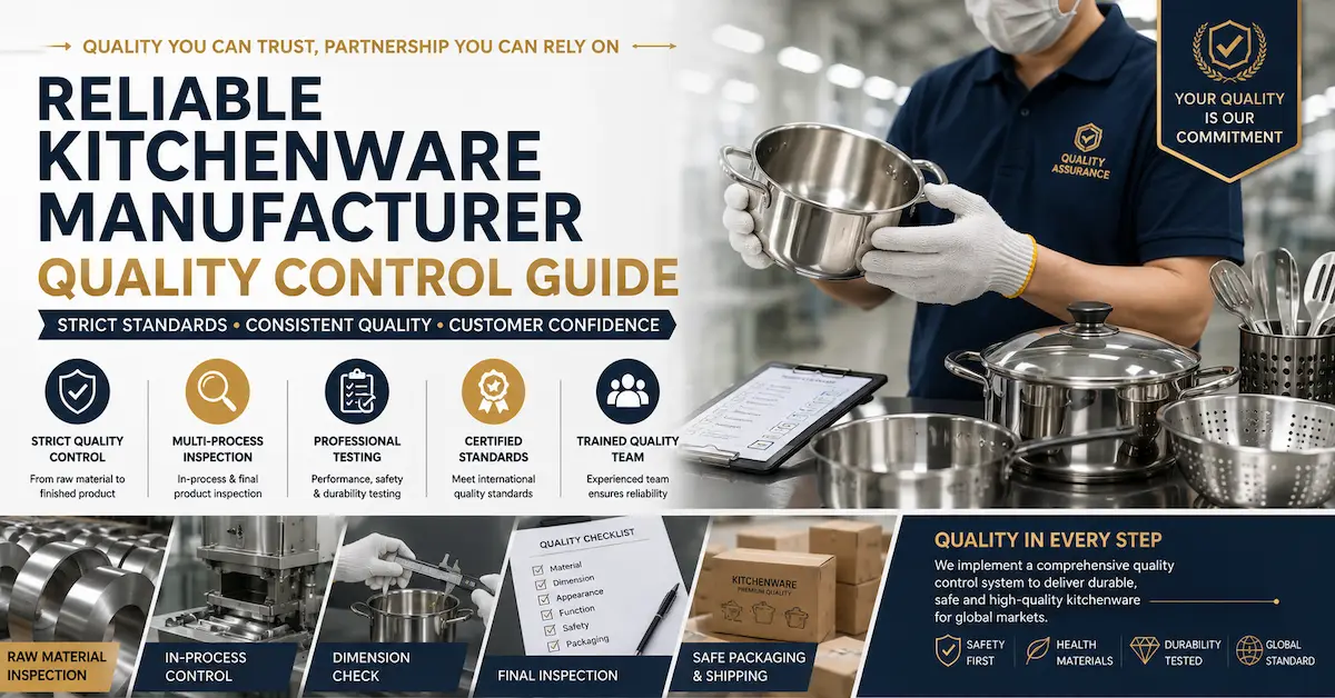 Fabricant fiable d'articles de cuisine : Guide de contrôle qualité pour les acheteurs internationaux