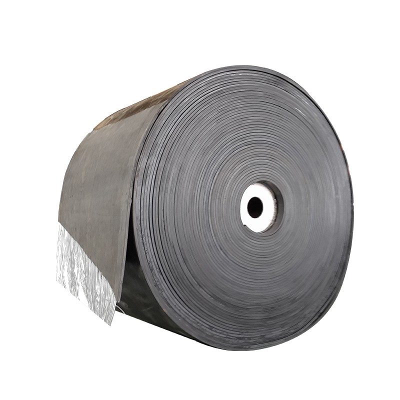 Steel cord conveyor belt roll with exposed steel cords