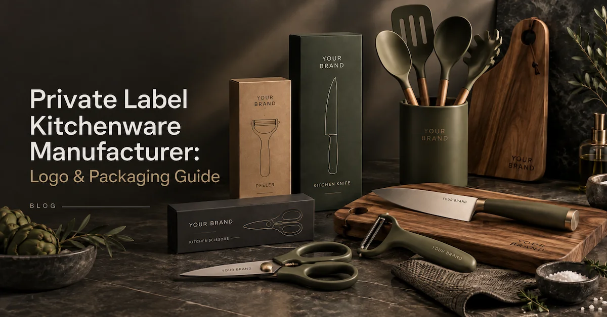 Fabricant d'articles de cuisine de marque privée : Guide des logos et des emballages