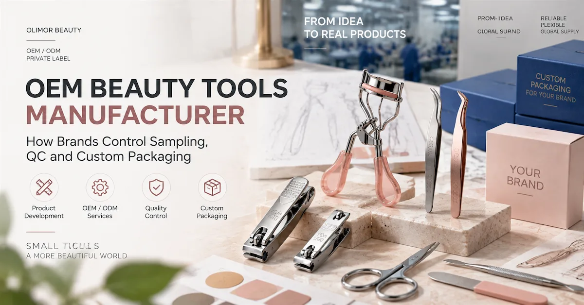Produttore OEM di strumenti per la bellezza: come i marchi controllano campionatura, controllo qualità e packaging personalizzato