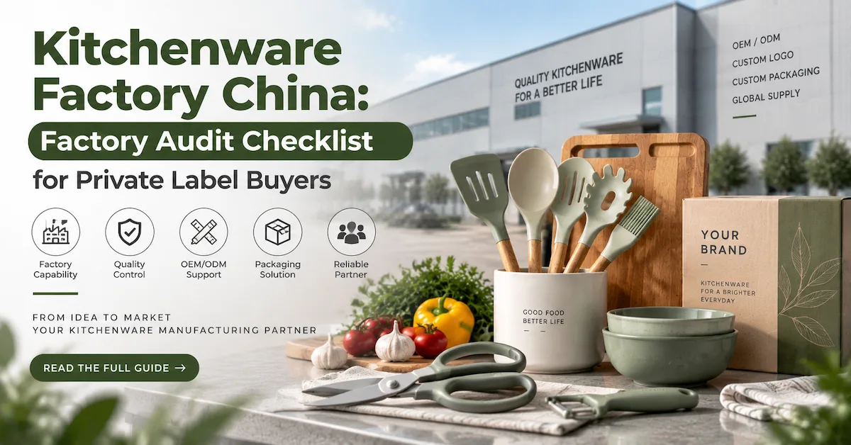 Usine d'ustensiles de cuisine en Chine : liste de contrôle d'audit d'usine pour les acheteurs de marques privées