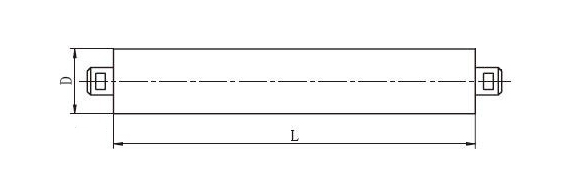 Conveyor roller shell drawing reference