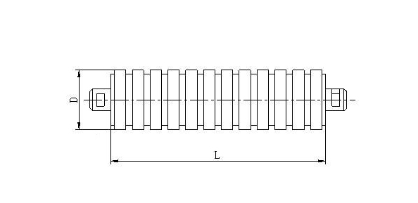 Buffer conveyor roller drawing reference
