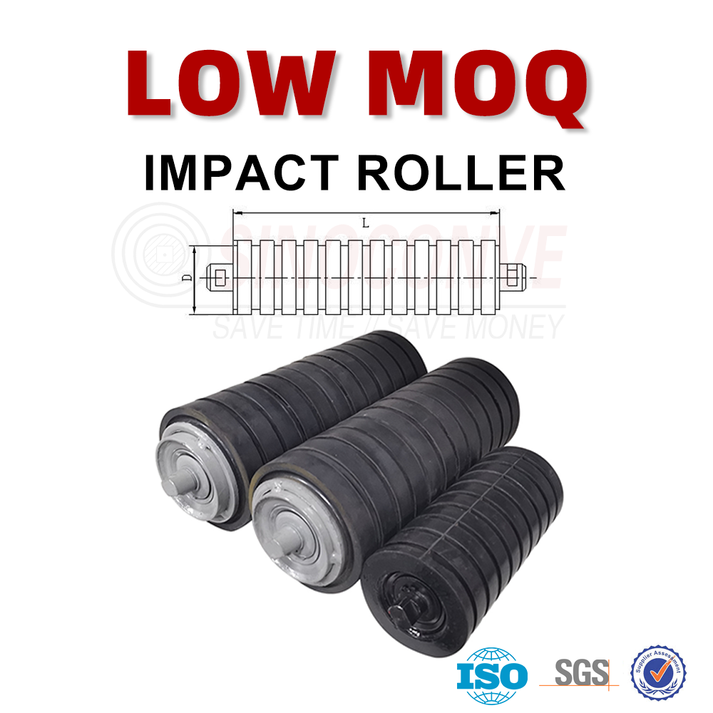 Impact conveyor roller