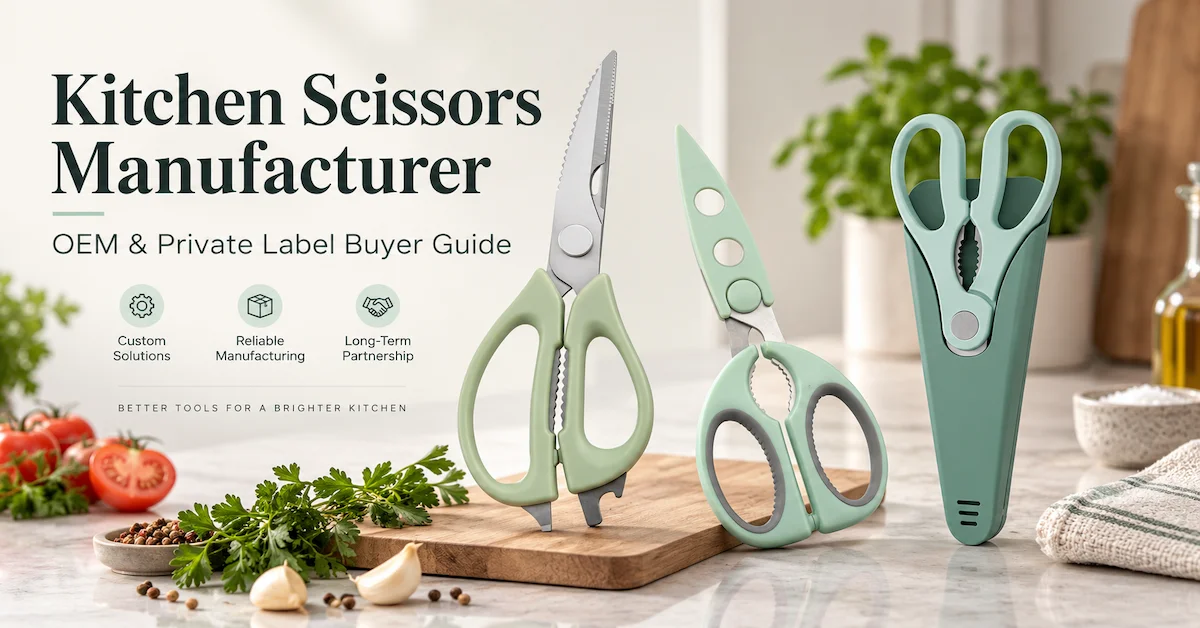 Fabricant de ciseaux de cuisine : Guide d'achat OEM et marque privée