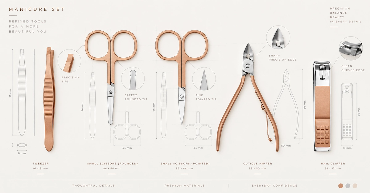 Manicure set design specification buyer guide