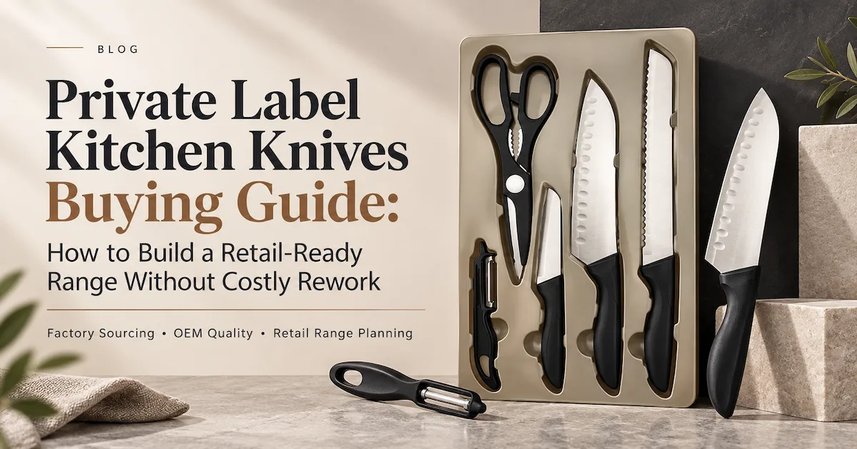 Private Label Kitchen Knives Buying Guide: How to Build a Retail-Ready Range Without Costly Rework