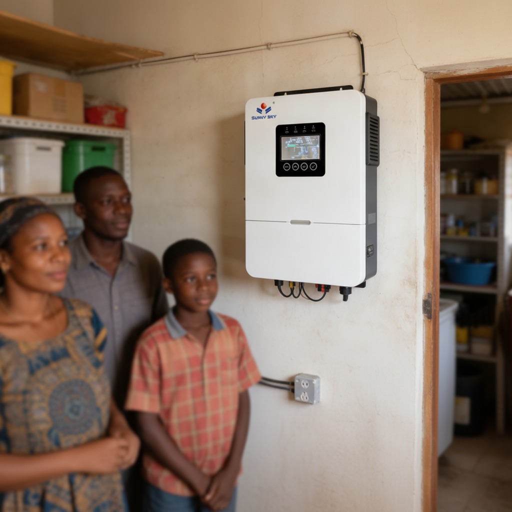 Hybrid solar inverter