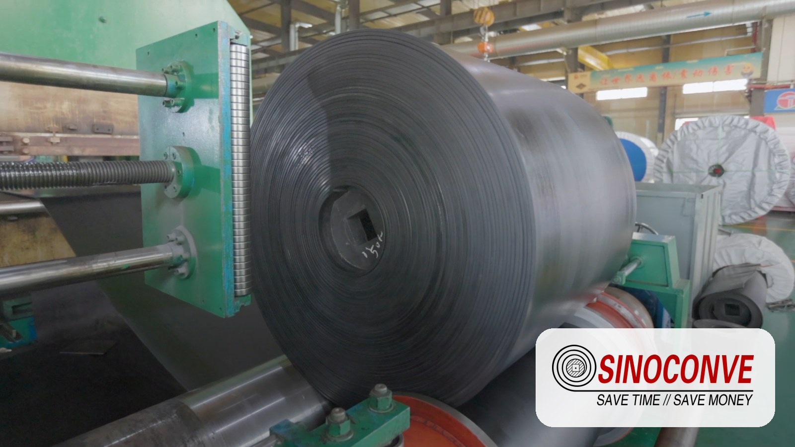 Belt running through the production line at the SINOCONVE factory