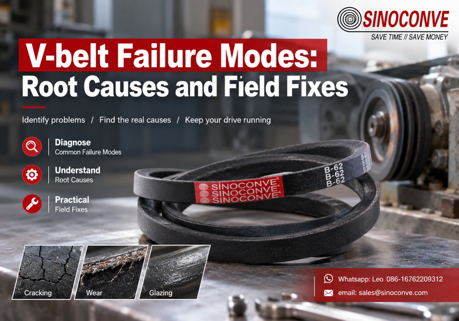 V-belt Failure Modes: Root Causes and Field Fixes
