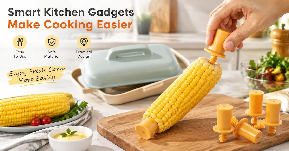 Smart kitchen gadgets corn cooker scene