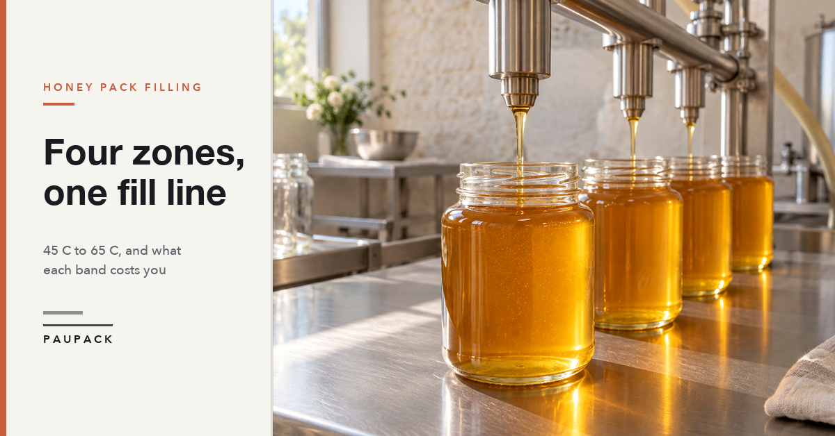 Honey Jar Filling Temperature: The 45-65 C Band | PauPack
