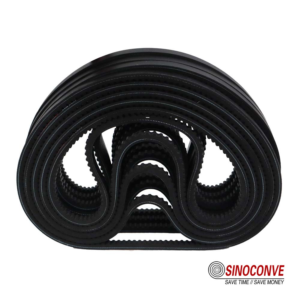 industrial cogged belts grouped by profile and finished length