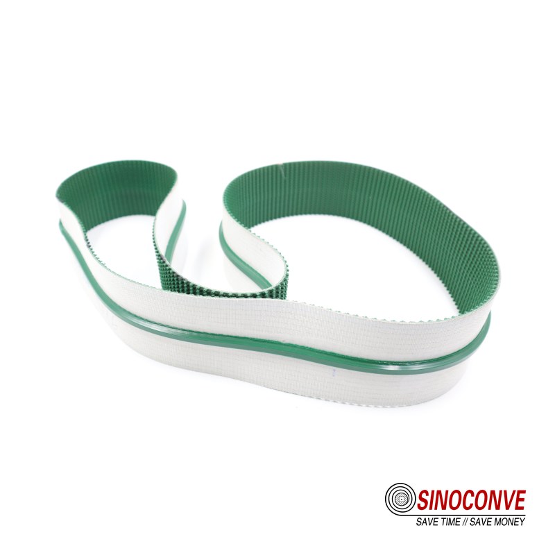 green guide PVC packaging machine belt with high-grip surface