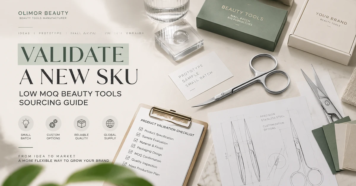 Low MOQ beauty tools manufacturer guide cover