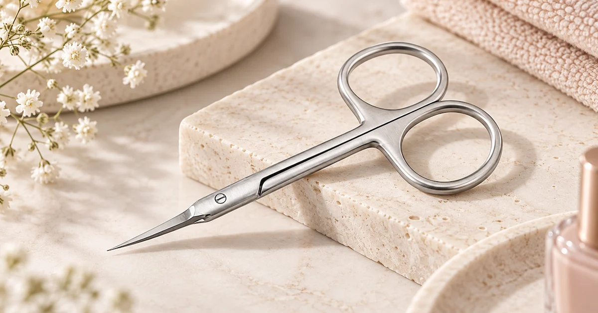 Beauty scissors product design workspace
