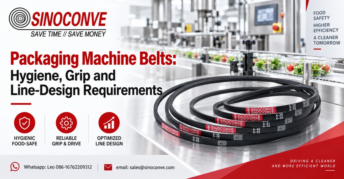 Packaging Machine Belts: Hygiene, Grip and Line-Design Requirements