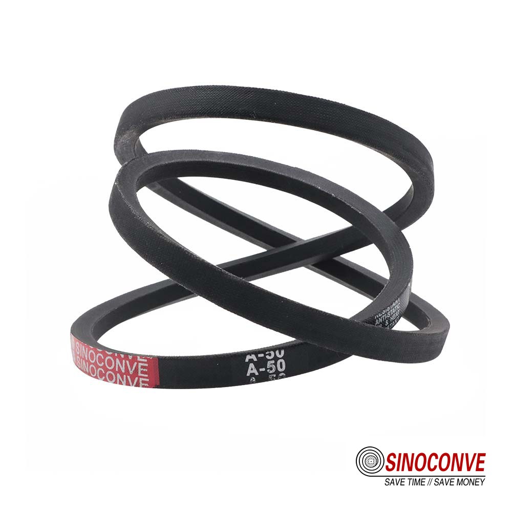 industrial v belt drive on a machine frame with multi groove sheaves