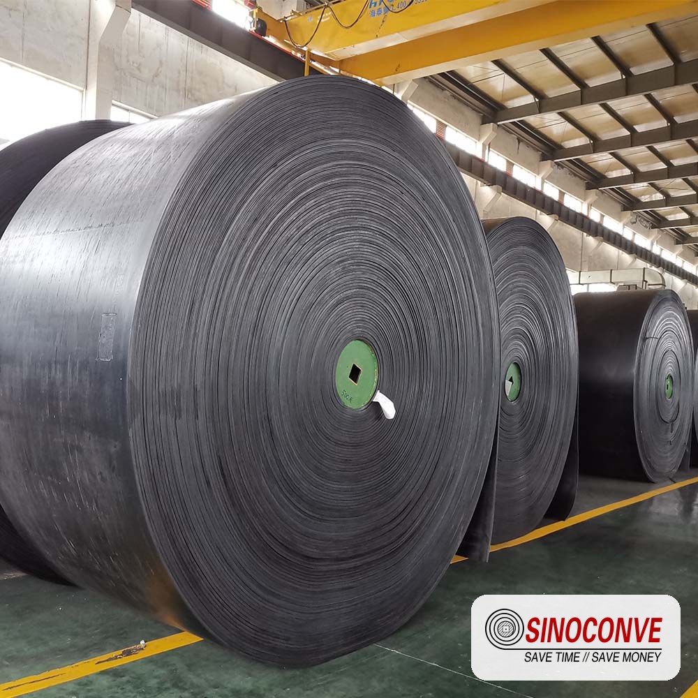 conveyor belt rolls in a factory