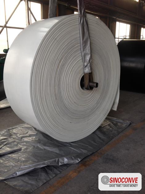white conveyor belt roll
