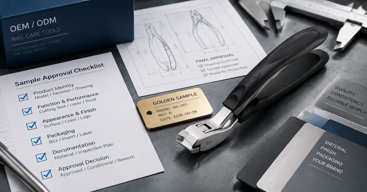 Échantillon de production en vrac de coupe-ongles OEM