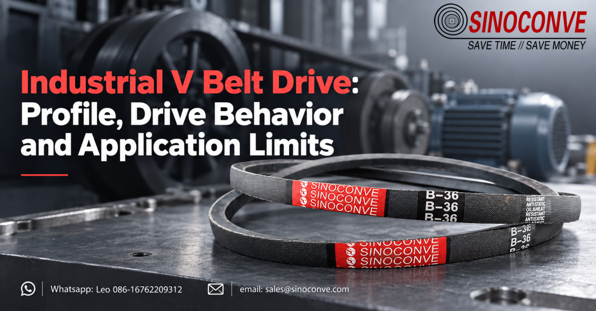 Industrial V Belt Drive: Profile, Drive Behavior and Application Limits