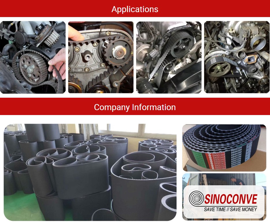 timing belt applications and supplier reference sheet