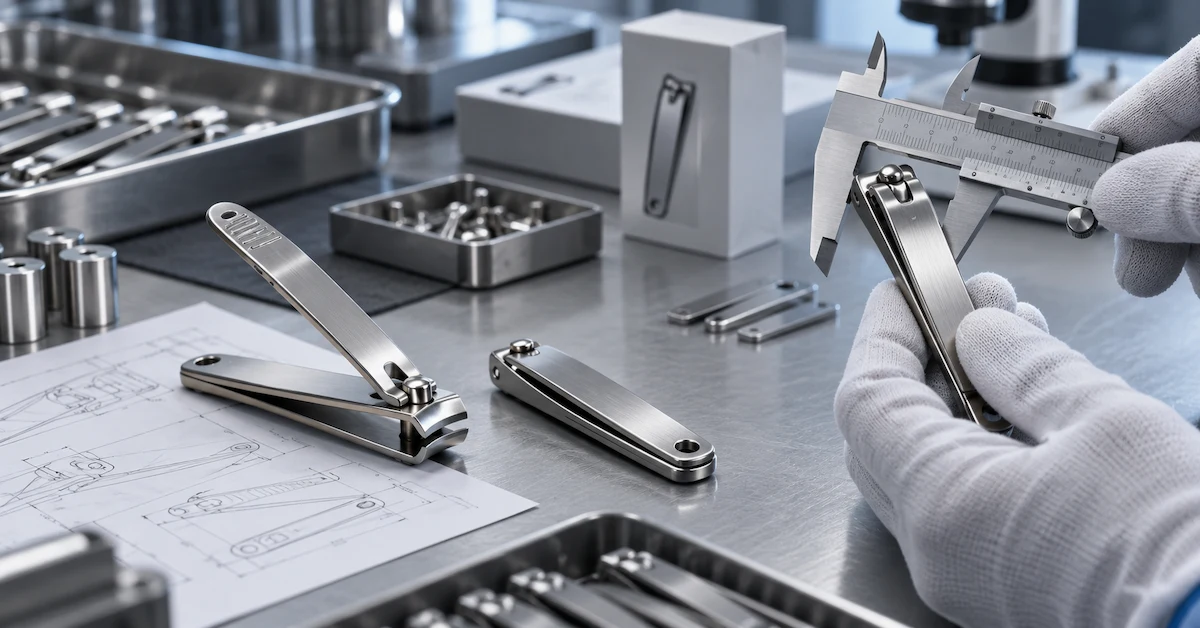 Stainless steel nail clipper quality inspection