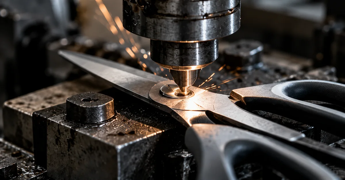 Household scissors manufacturing process