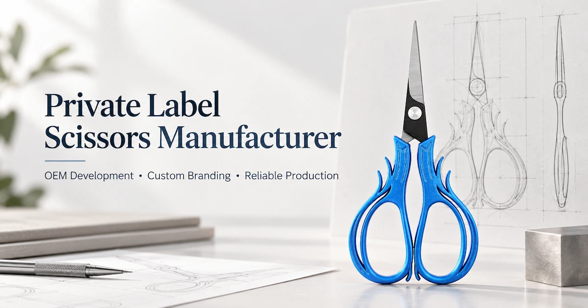 Fabricante de tijeras de marca blanca: Cómo las marcas B2B crean líneas de productos OEM fiables, desde el diseño hasta los pedidos repetidos.