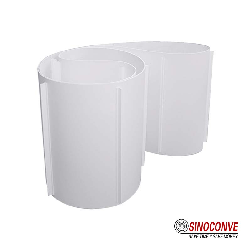 white PVC conveyor belt roll