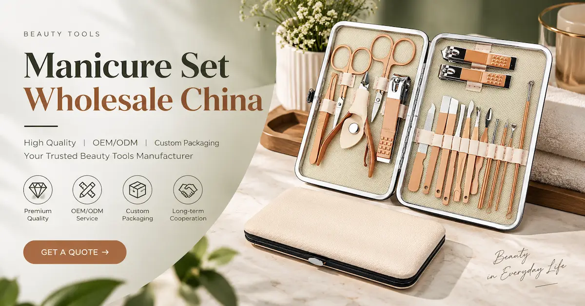 Manicure set wholesale China OEM beauty tools