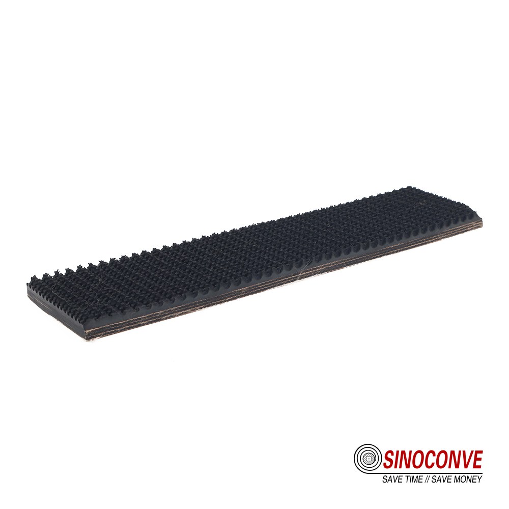 rough top conveyor belt on a white background