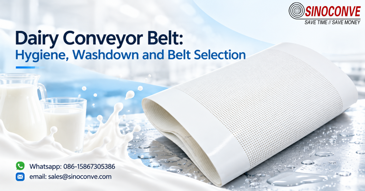 Dairy Conveyor Belt: Hygiene, Washdown and Belt Selection