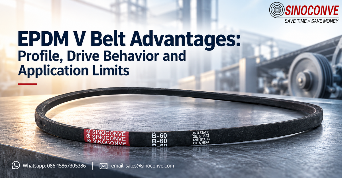 EPDM V Belt Advantages: Profile, Drive Behavior and Application Limits