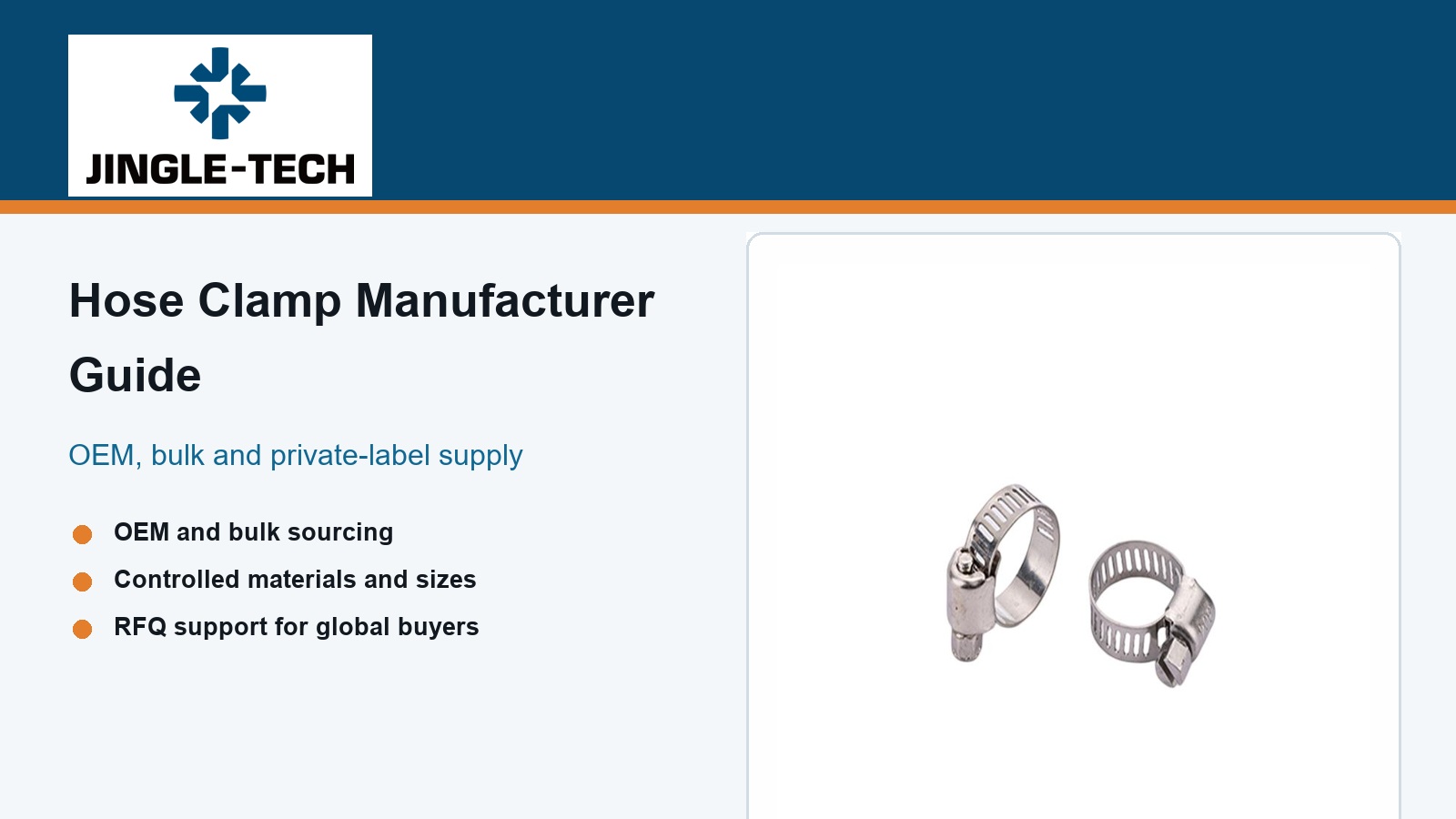 Hose Clamp Manufacturer Guide for OEM and Bulk Buyers