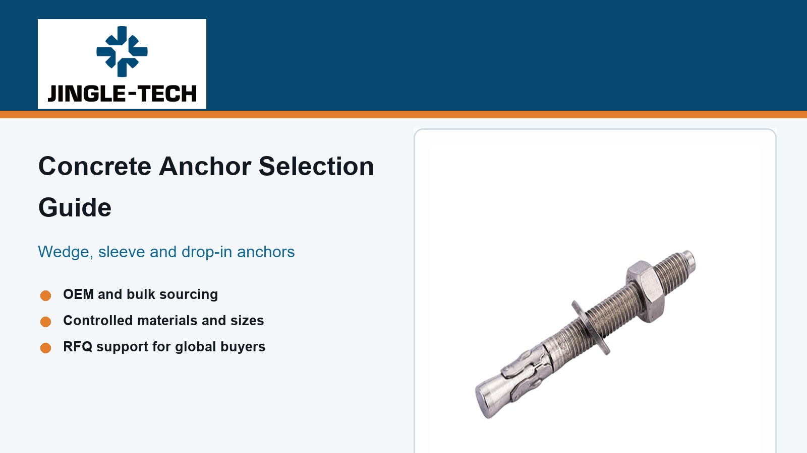 Wedge Anchor vs Sleeve Anchor vs Drop In Anchor Selection Guide