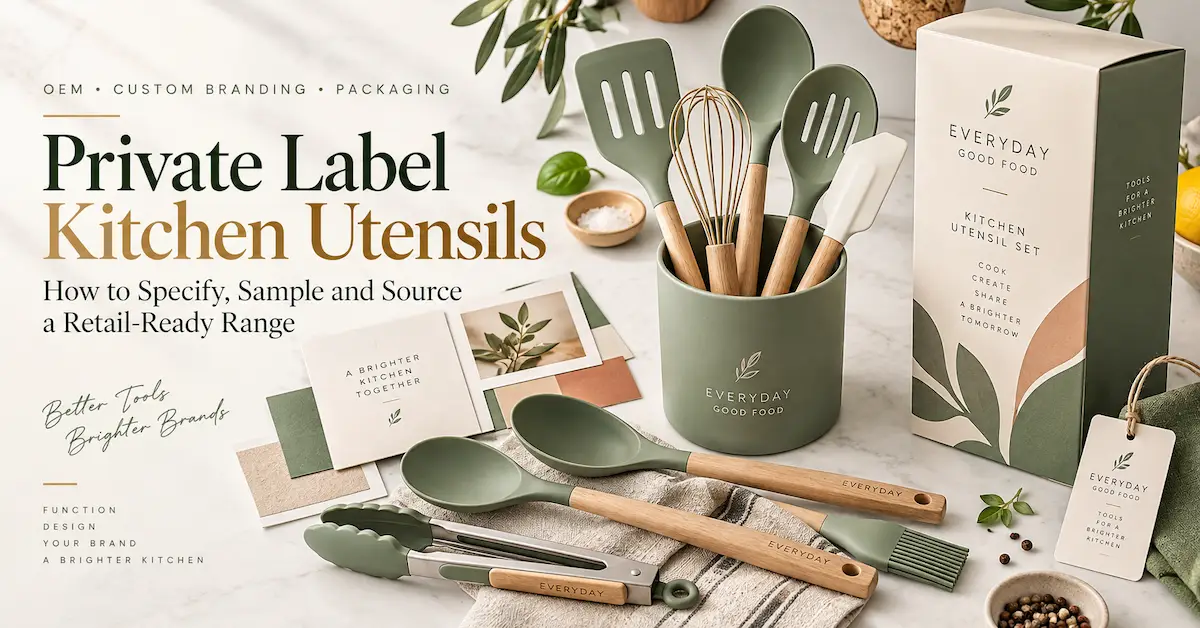 Private Label Kitchen Utensils: How to Specify, Sample and Source a Retail-Ready Range