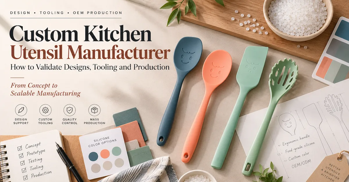 Custom Kitchen Utensil Manufacturer: How to Validate Designs, Tooling and Production Before an OEM Order