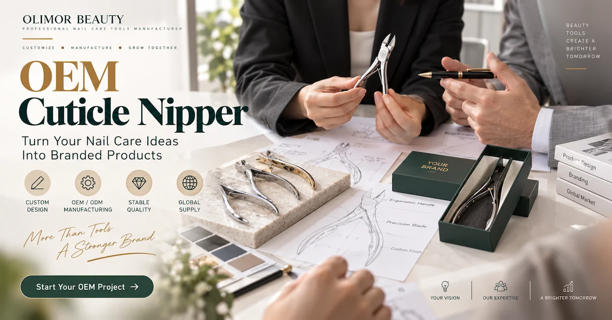 OEM cuticle nipper design and branding process