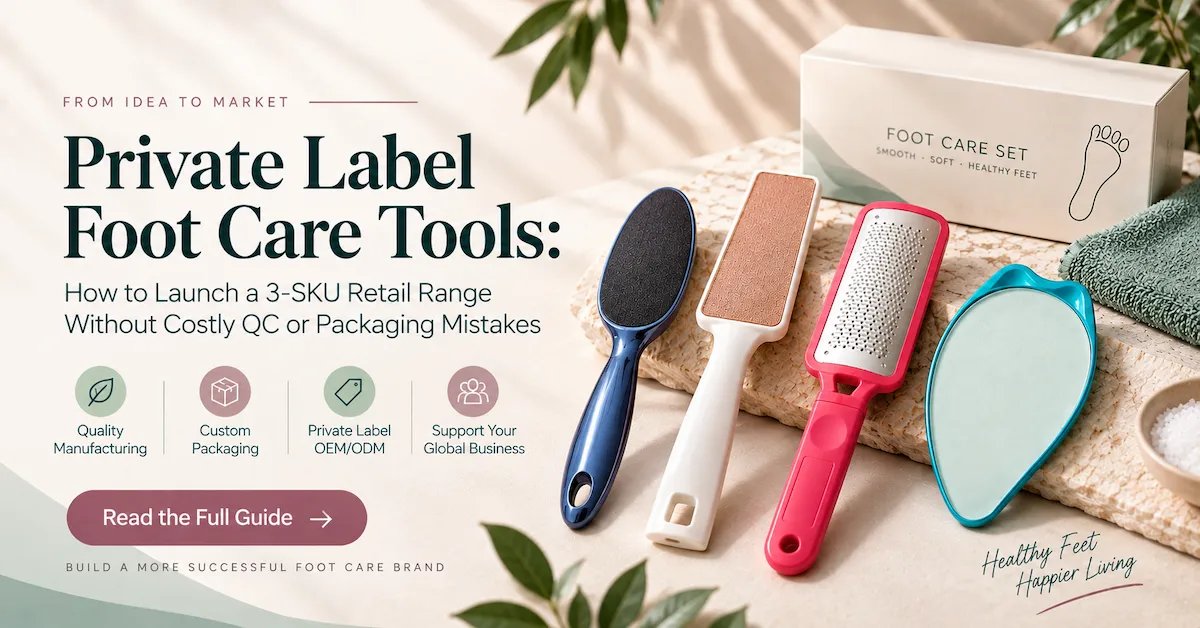 Private label foot care tools for OEM brands